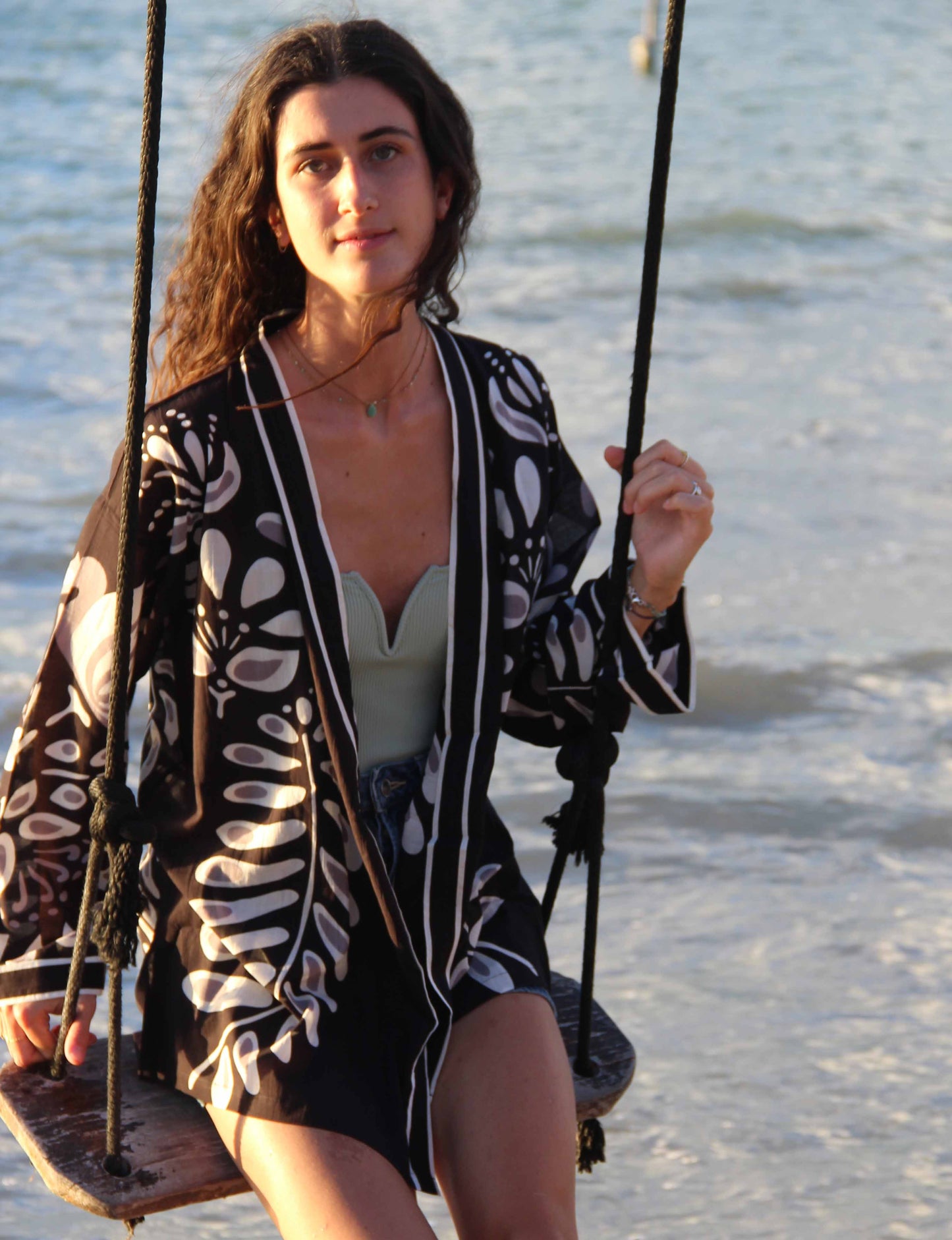 Kimono in cotone stampato