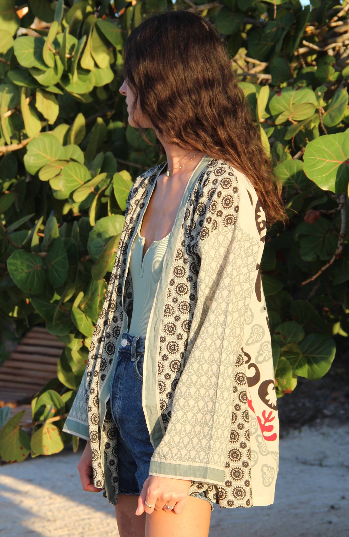 Kimono in cotone stampato
